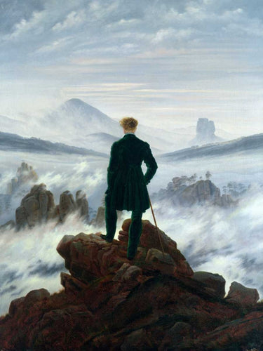 Art Print on canvas Wanderer Above the Sea of Fog by Friedrich Caspar David Landscape Post-Impressionism artwork