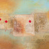 Abstract canvas art print featuring colorful roses by Simoncelli Charaka, titled Roses for You, from Feeling at Home collection.
