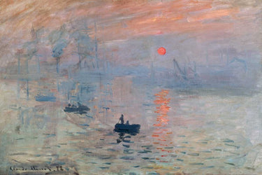Art Print on canvas Impression au soleil levant by Monet Claude Landscape Post-Impressionism artwork