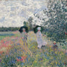 Feeling at Home Monet Claude Promenade pres d’Argenteuil landscape canvas art print showing a serene riverside scene with trees and sky.