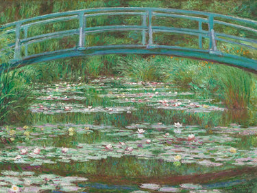 Feeling at home Water Lily Pool floral canvas art print by Monet Claude, featuring vibrant water lilies on a tranquil pond scene.