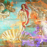 Feeling at Home Botticelli's Venus 2.0 figurative canvas art print by Chestier Eric, featuring classical artwork in a modern style.