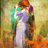 Feeling at Home Hayezs Kiss 2.0 figurative canvas art print by Chestier Eric, featuring romantic imagery and vibrant colors.
