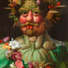 Feeling at Home art print of Rudolf II of Habsburg as Vertumnus by Giuseppe Arcimboldo, featuring a detailed portrait on canvas.