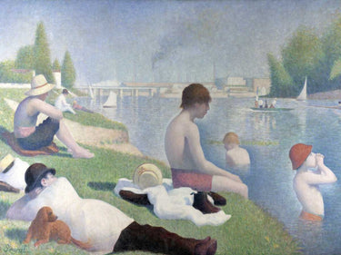 Art Print on canvas Bathers at Asnieres by Seurat Georges Landscape Post-Impressionism artwork