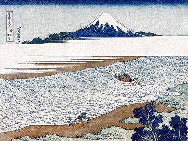 Art Print on canvas The Jewel River in Musashi Province by Hokusai Katsushika Landscape Renaissance artwork