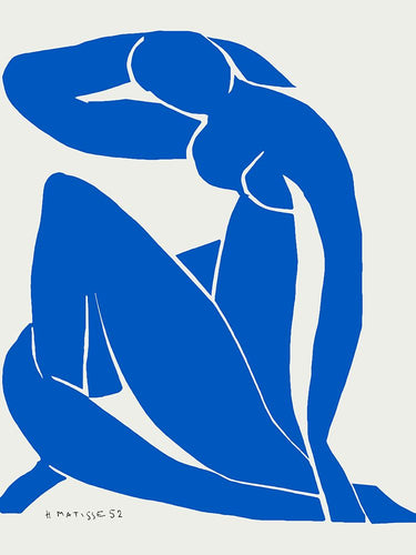 Feeling at Home Nu Bleu II collage canvas art print by Matisse Henri showcasing vibrant abstract shapes and bold colors.