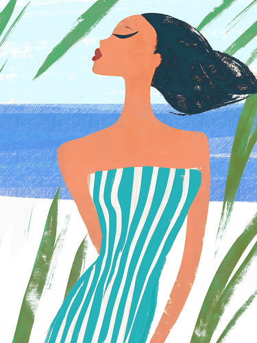 Habanera I figurative canvas art print by Navarro Hernan featuring vibrant, expressive abstract design for wall decor.