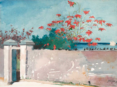 Feeling at Home Wall Nassau Landscape canvas art print by Homer Winslow, featuring a scenic landscape with lush greenery and water.