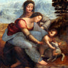Leonardo da Vinci Virgin and Child with Saint Anne figurative art print by Feeling at Home, showcasing detailed canvas artwork from 1503.