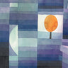 Abstract canvas art print titled "The Harbinger of Autumn" by Klee Paul, featuring warm autumnal colors and seasonal abstract design.