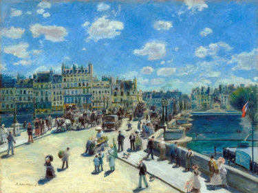 Art Print on canvas Pont Neuf Paris by Renoir Pierre-Auguste Landscape Post-Impressionism artwork