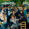 Renoir Pierre-Auguste dance at Le Moulin de la Galette figurative canvas art print by Feeling at home, showing lively social scene