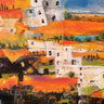 Abstract canvas art print by Marzari Tebo, featuring city and countryside scenes, in a Feeling at Home art print collection.