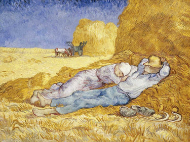 Art Print on canvas Noon- Rest by Van Gogh Vincent Landscape Post-Impressionism artwork
