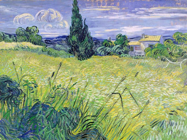 Art Print on canvas Landscape with Green Corn by Van Gogh Vincent Landscape Post-Impressionism artwork