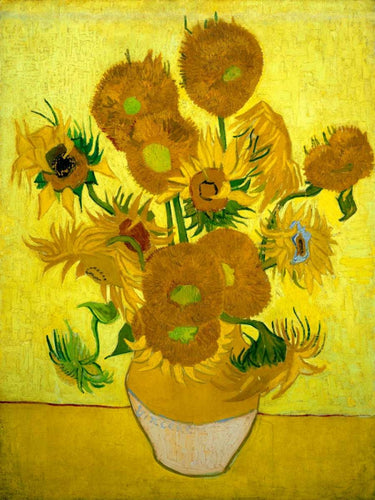 Art Print on canvas Zonnebloemen by Van Gogh Vincent Landscape Post-Impressionism artwork
