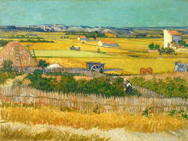 Art Print on canvas De oogst by van Gogh Vincent Landscape Abstract Expressionism artwork