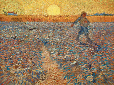 Art Print on canvas The Sower by Van gogh Vincent Landscape Post-Impressionism artwork