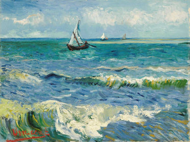 Art Print on canvas Les Saintes-Maries-de-la-Mer by Van Gogh Vincent Landscape Post-Impressionism artwork