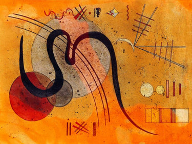 Canvas Art Print Launelinie Abstract subject by Kandinsky Wassily Fine Art Print quality