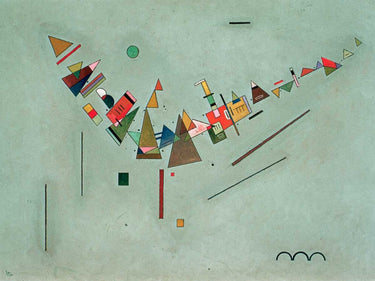 Abstract canvas art print by Kandinsky Wassily, featuring vibrant colors and dynamic shapes, from Feeling at Home collection.