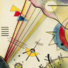 Abstract canvas art print by Kandinsky Wassily, featuring vibrant colors and geometric shapes, from Feeling at Home.