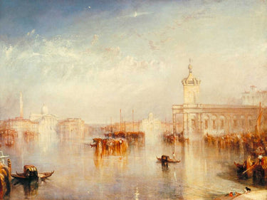 Feeling at Home art print of Turner William's The Dogana - San Giorgio from Europa Cityscape, featuring detailed cityscape canvas artwork.