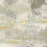 Blooming Day Golden Grey abstract canvas art print by Fisk Arnie, featuring a modern floral design on textured canvas.