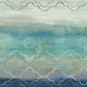 Blue-gray abstract landscape canvas art print featuring flowing wave designs by Feeling at Home, titled Abstract Waves by Dos Santos Bella.