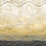 Abstract waves black and gold landscape art print by Fainelli Deanna on canvas, featuring flowing, textured design.