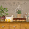 Basil Library Kitchen canvas art print by Heighton Brent, featuring vibrant botanical and library-themed artwork for home decor