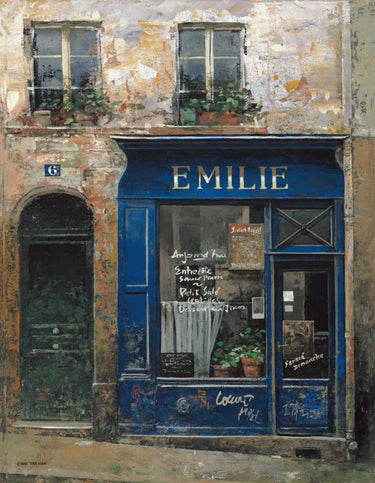 Emilie kitchen canvas art print by Heighton Brent, featuring a stylish, colorful design for home decor.