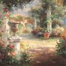 Sunlit Courtyard Museum canvas art print by Roko Ken, featuring a vibrant outdoor courtyard scene, in a decorative wall art design.