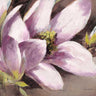 Feeling at home Plum Magnolia Breeze floral canvas art print by Heighton Brent featuring vibrant magnolia blooms on a canvas background.