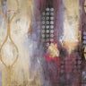 Abstract canvas art print featuring golden prism designs by Black Ailsa, part of the Feeling at Home collection.
