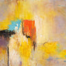 Abstract canvas art print titled "Infinite Inspiration" by Black Ailsa, featuring vibrant, flowing shapes in a modern design.