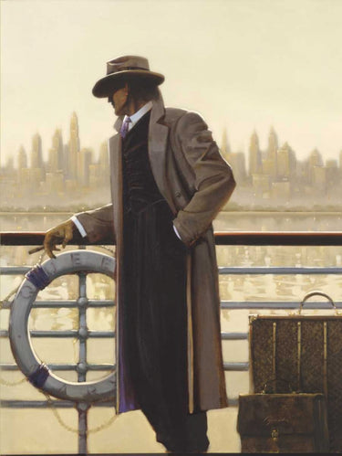 Feeling at Home Pier 56 travel canvas art print by Rauscher Michel, featuring a scenic coastal view in soft, artistic tones.