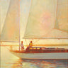 Shimmering Moment Coastal canvas art print by Lynch Brent, featuring vibrant ocean and shoreline scene in a natural art print display.