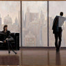 Feeling at Home New York State of Mind figurative canvas art print by Rauscher Michel showing vibrant cityscape and artistic detail.