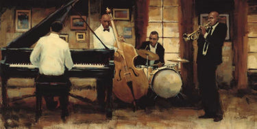 All That Jazz canvas art print by Sullivan Myles, featuring vibrant, abstract jazz-inspired artwork for home decor.