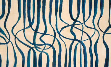 Abstract canvas art print titled "Dream Weaver" by Heighton Brent, featuring vibrant, flowing colors and intricate patterns.