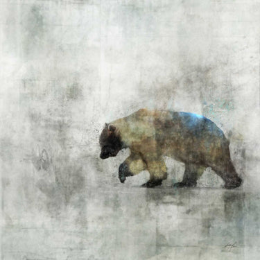 Bear Spring Animals canvas art print by Roko Ken, featuring a detailed woodland scene with bears and wildlife, suitable for home decor