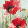 Feeling at Home floral canvas art print featuring vibrant field poppies by Lynch Brent, showcasing colorful flower artwork.