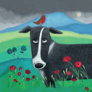 Feeling at Home Burd on the Bonce fantasy canvas art print by Howden Simon, featuring vibrant, imaginative artwork on canvas.