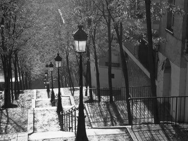Montmartre Paris photography canvas art print by Frank Assaf showcasing a scenic view of Paris streets and iconic architecture.