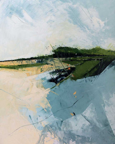 Landscape canvas art print titled "Copse End" by Howden Simon, featuring a scenic woodland scene in natural colors.