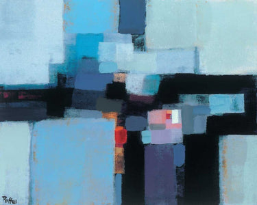 Abstract Opus Twelve canvas art print by Ruffell Colin, featuring vibrant, modern abstract design for wall decor.