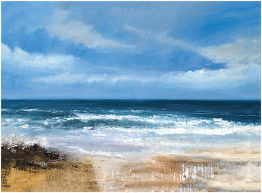Boundless Coastal canvas art print by Frank Assaf, featuring serene ocean scene with waves and coastal landscape, for home decor.