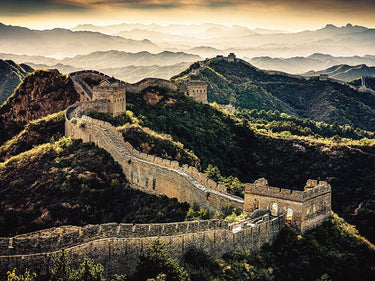 Feeling at Home art print of the Great Wall of China landscape by Reichelt Dieter, featuring detailed canvas artwork.
